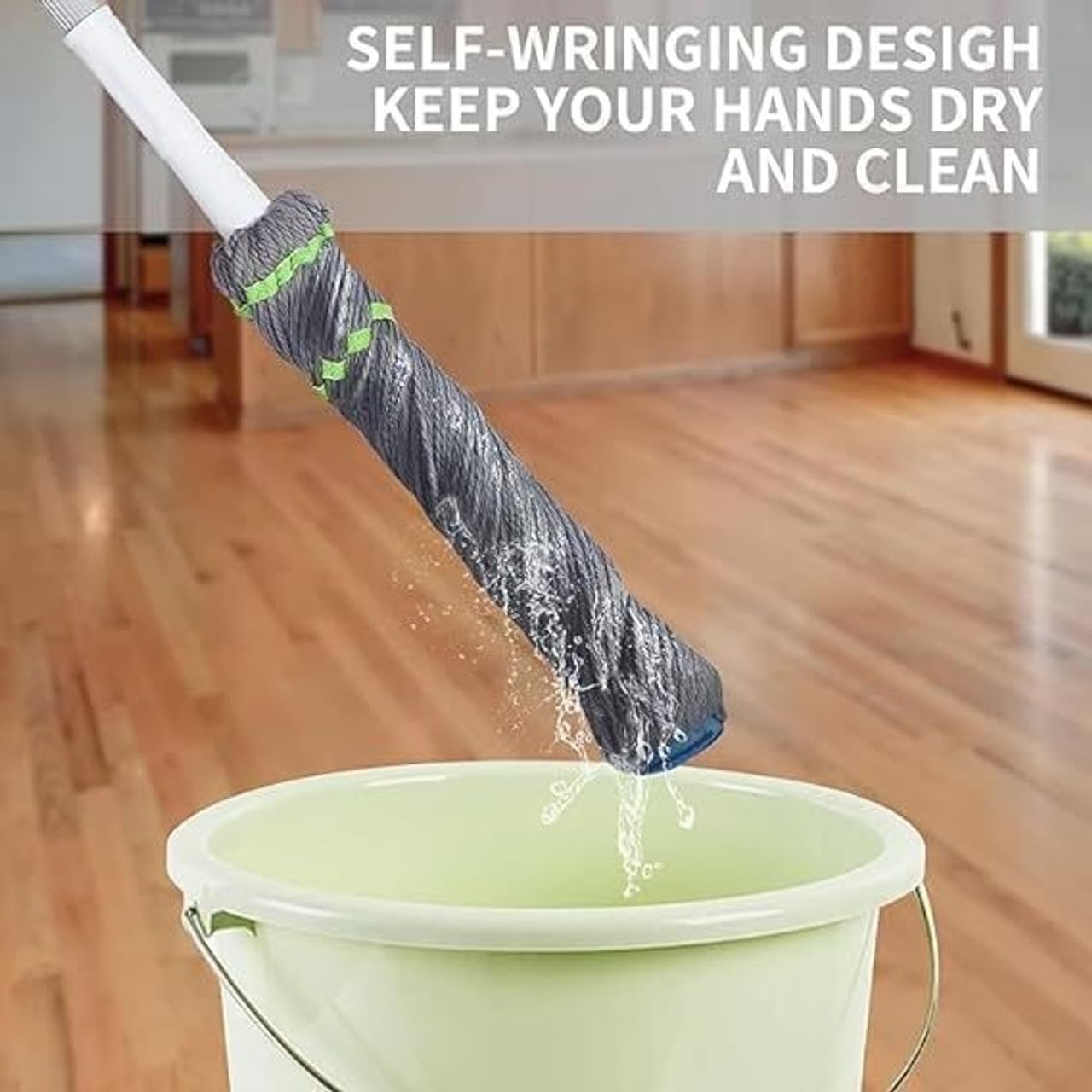 Self-twisting Water Rotating Mop