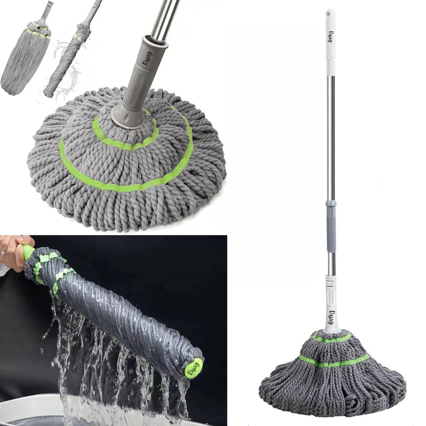 Self-twisting Water Rotating Mop